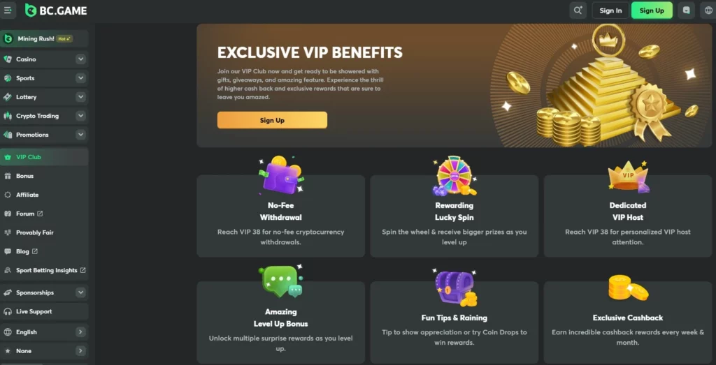 BC.Casino Mirror vip program